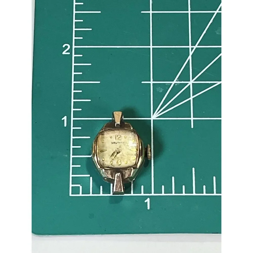 Vintage Waltham Watch 10k Rolled Gold Plate Manual Wind Parts Repair Only